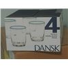 Image 1 : NEW SET OF 4 DANSK 12OZ WHISKEY GLASSES