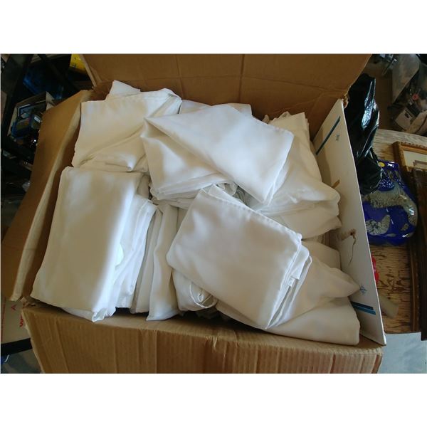 BOX OF White CHAIR COVERS (Approx 100)