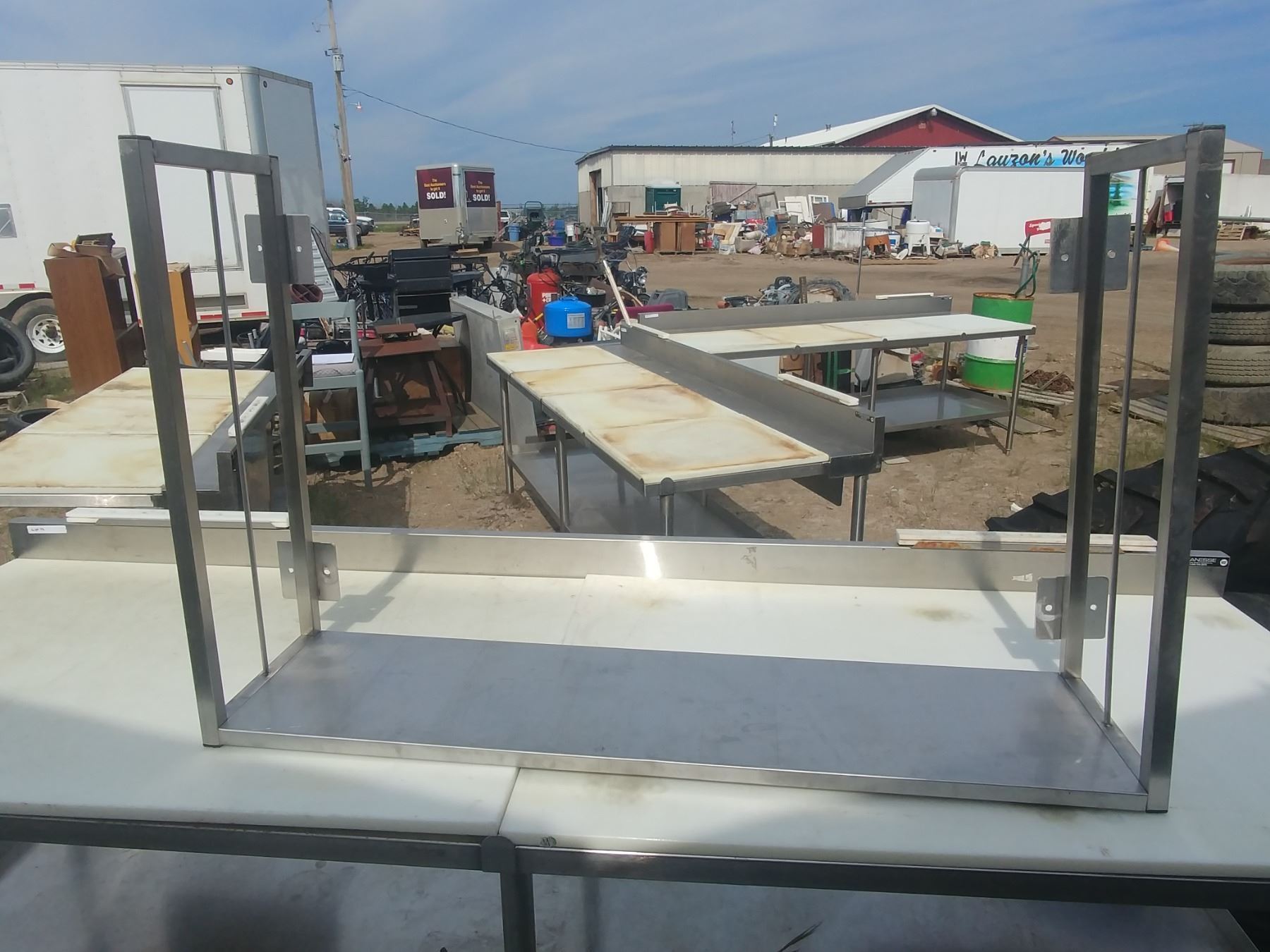 STAINLESS WALL MOUNT POT SHELF - Schmalz Auctions