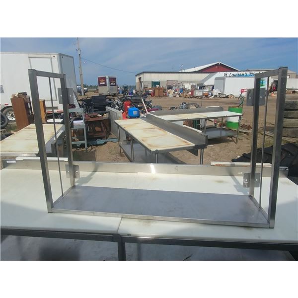 STAINLESS WALL MOUNT POT SHELF