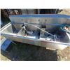 Image 2 : COMMERCIAL TRIPLE BASIN STAINLESS STEEL SINK