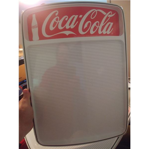 New Coca Cola menu board with numbers and lettering