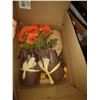 Image 1 : BOX OF SILK FLOWER CENTER PIECES approx 8