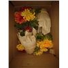 Image 1 : BOX OF SILK FLOWER CENTER PIECES approx 8