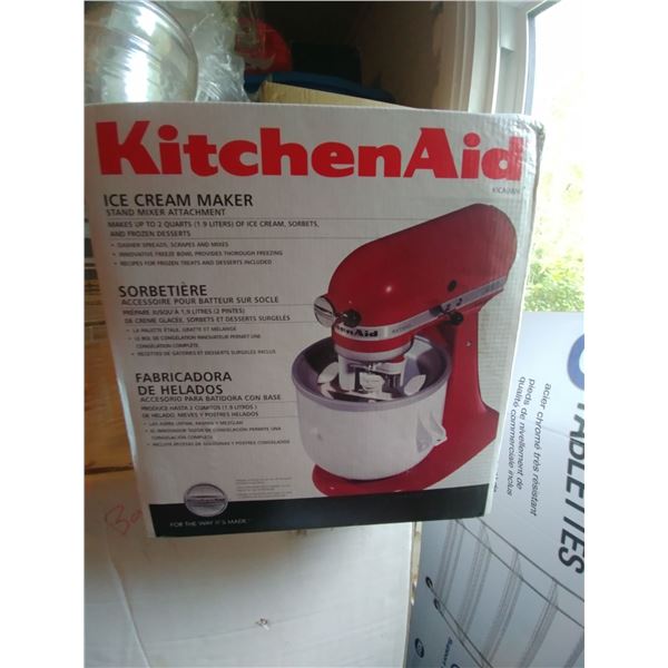 NEW KITHCHEN AID ICE CREAM MAKER ATTACHMENT