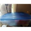 Image 2 : STORAGE TUB W/LID FULL OF RED NAPKINS & 250ML CONTAINERS