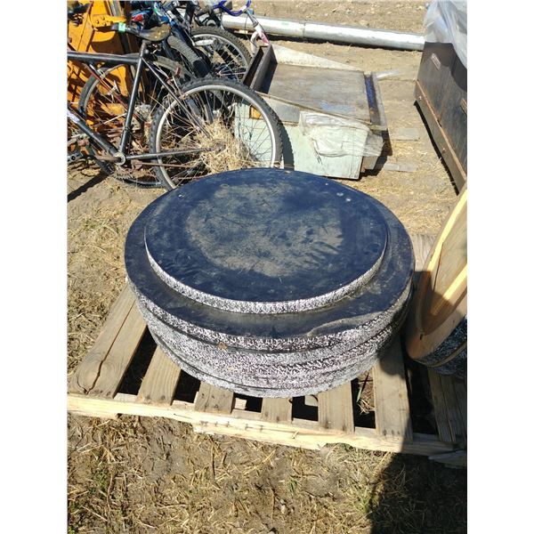 7 ROUND TABLE TOPS 36"