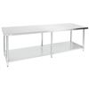 Image 1 : 8' STAINLESS STEEL TABLE