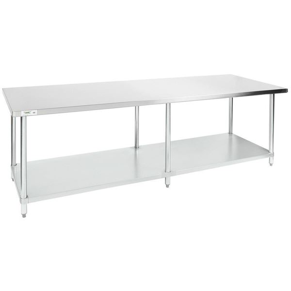 8' STAINLESS STEEL TABLE