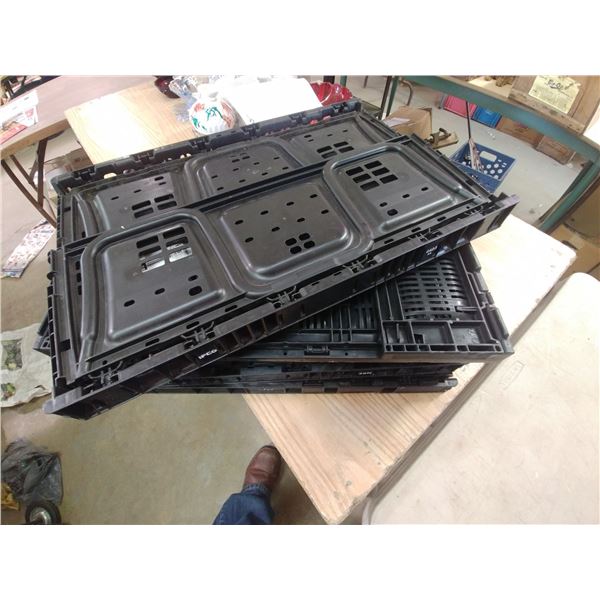 5 BLK COLLAPSIBLE CRATES