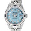 Image 1 : Rolex Ladies Stainless Steel Blue Diamond & Channel Set Sapphire Datejust 26MM
