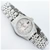 Image 3 : Rolex Ladies Stainless Steel Light Pink MOP 18K Gold Diamond Bezel Datejust Wris