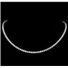Image 1 : 18KT White Gold 21.08 ctw Diamond Necklace