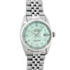 Image 2 : Rolex Mens Stainless Steel Ice Blue Diamond Oyster Perpetual 36MM Datejust Wrist