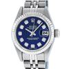 Image 1 : Rolex Ladies Stainless Steel Blue Diamond Quickset Oyster Perpetual Datejust 26m