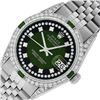 Image 1 : Rolex Mens Stainless Steel Diamond Lugs Green Vignette & Emerald Datejust 36MM