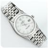 Image 3 : Rolex Mens Stainless Mother Of Pearl Diamond 36MM Datejust Wristwatch