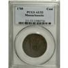 1788 Massachusetts Cent, Period AU53 PCGS Ry 1-D