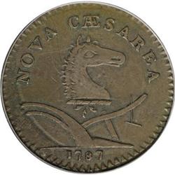 1787 COPPER New Jersey Copper, Large Planchet,
