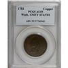 Image 1 : 1783 1C Washington Unity States Cent AU55 PCGS