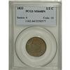 Image 1 : 1833 1/2 C MS64 Brown PCGS