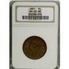 Image 1 : 1851 1C MS65 Brown NGC