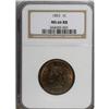 Image 1 : 1853 1C MS66 Red and Brown NGC