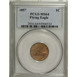 1857 1C MS64 PCGS