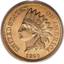 1860 1C MS67 PCGS