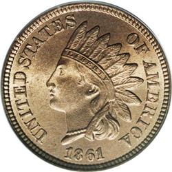 1861 1C MS66 PCGS