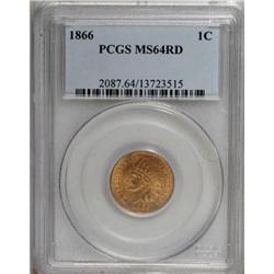 1866 1C MS64 Red PCGS