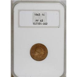 1863 1C PR63 NGC