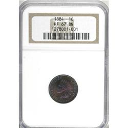 1884 1C PR67 Brown NGC