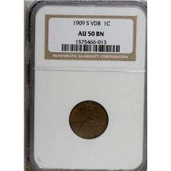 1909-S VDB 1C AU50 NGC