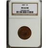 Image 1 : 1867 2C MS66 Red and Brown NGC