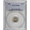 Image 1 : 1853 3CS MS66 PCGS