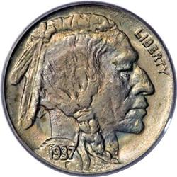 1937-D 5C Three-Legged MS63 PCGS