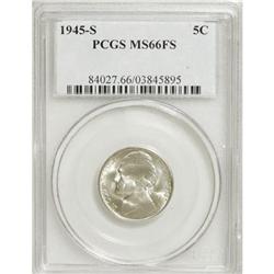 1945-S 5C MS66 Full Steps PCGS