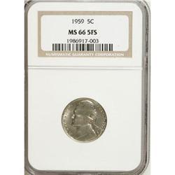 1959 5C MS66 Five Full Steps NGC