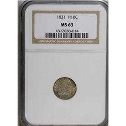 1831 H10C MS63 NGC