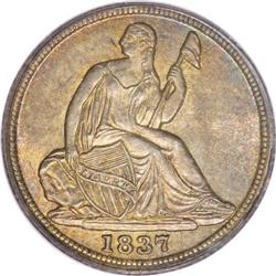 1837 H10C Small Date (Flat Top 1) MS65 PCGS