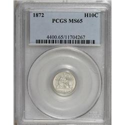 1872 H10C MS65 PCGS