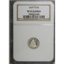1865 H10C PR65 Cameo NGC