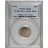 Image 1 : 1838 10C Large Stars MS64 PCGS