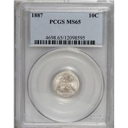 1887 10C MS65 PCGS