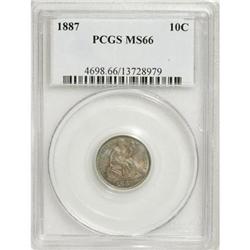 1887 10C MS66 PCGS