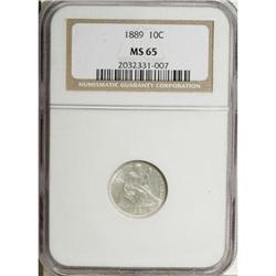 1889 10C MS65 NGC