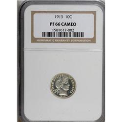 1913 10C PR66 Cameo NGC