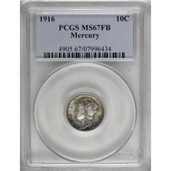 1916 10C MS67 Full Bands PCGS