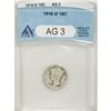 Image 1 : 1916-D 10C AG3 ANACS